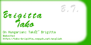 brigitta tako business card